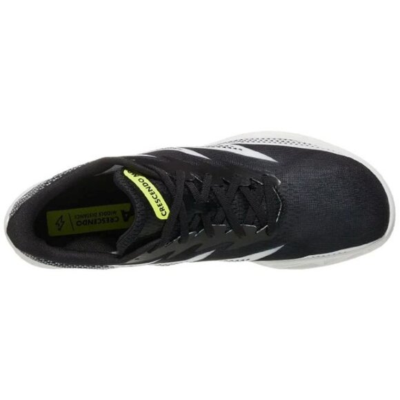 Hoka One One Crescendo MD Unisex M9/W10.5 Running Track Sneakers Black White NWB